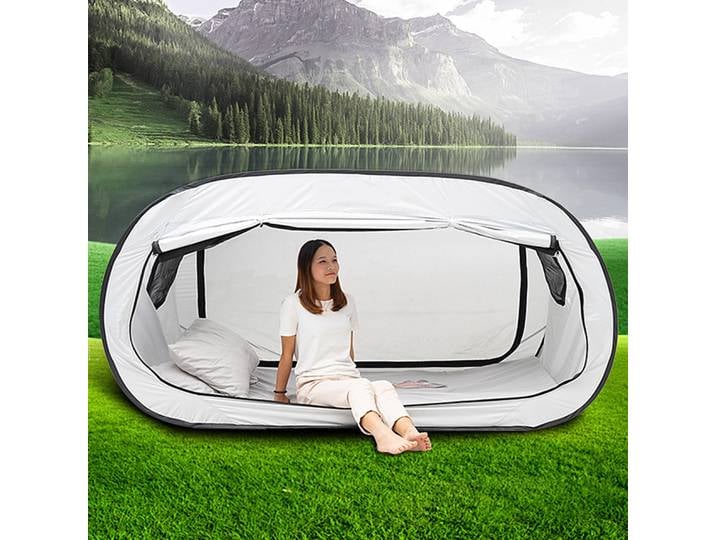 Nouvelle tente de lit de confidentialité pliante extérieure Camping tente de lit ombrage entièrement fermée pour enfants et adultes tente de lit de confidentialité