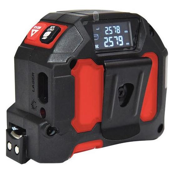 PRO Bike Gear Laser-Entfernungsmesser DL-40M5 mit 5 Meter Bandmass (40 m, Laserentfernungsmesser) (3-01-06-L1-084)