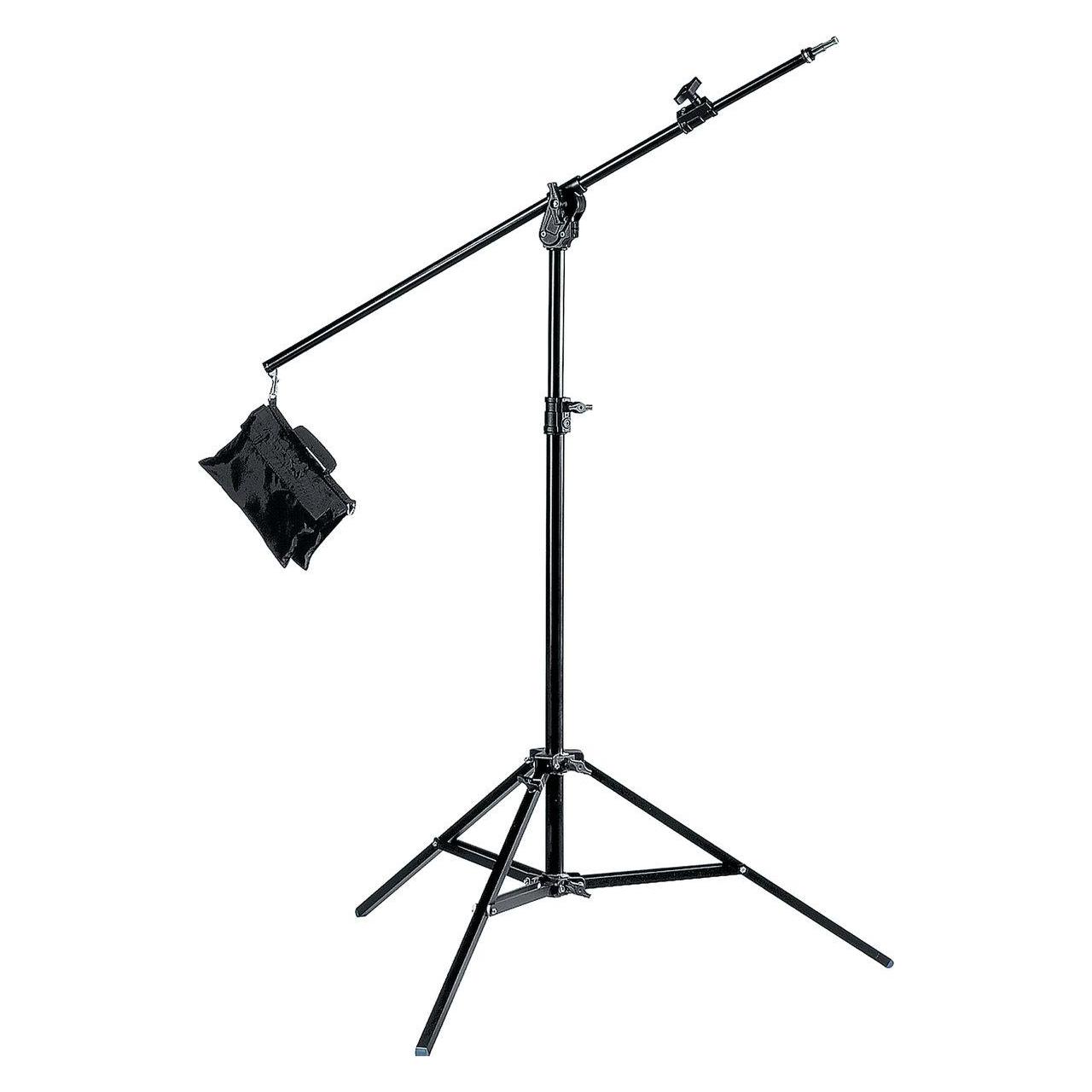 Avenger Baby Steel Combi Boom Stativ, Alu, mit Nivellierbein und Sandsack, schwarz (413 cm, 10 kg) (A4041B)