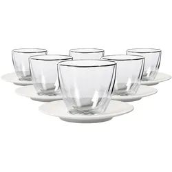 CAFÉ AU LAIT-SET Manufacture Rock weiß 250 ml 6er Set