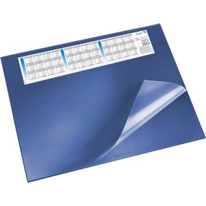 Läufer Schreibunterlage 69206, Synthos VSP, blau, Kunststoff, mit Sichtplatte & Kalender, 53 x 40cm