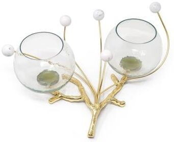 Classic Touch Bowl Branch Centerpiece with Ball Design