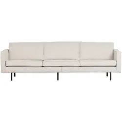 Sofa Rodeo 3 Sitzer aus Bouclé-Stoff, modern, natur, gemütliche Polsterung für 3–4 Personen