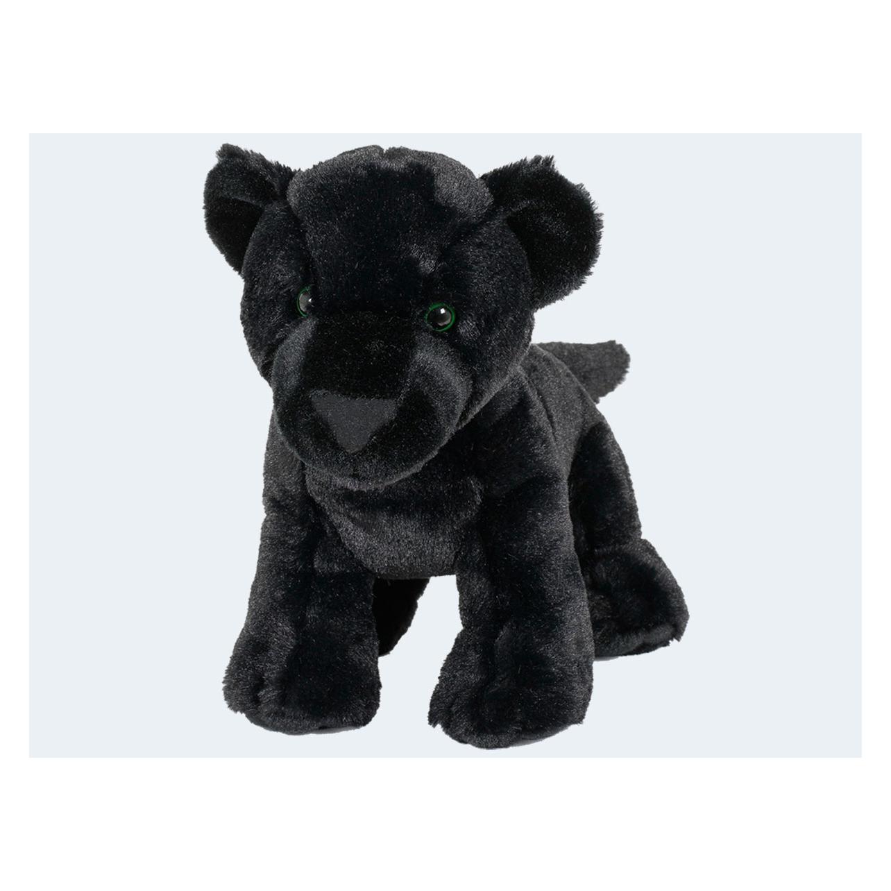 Semo Trigon Stofftier schwarzer Panther, 35 cm Kuscheltier Plüschtier, Wildtier Zootier Raubkatze (33 cm) (SDO-13TK01)