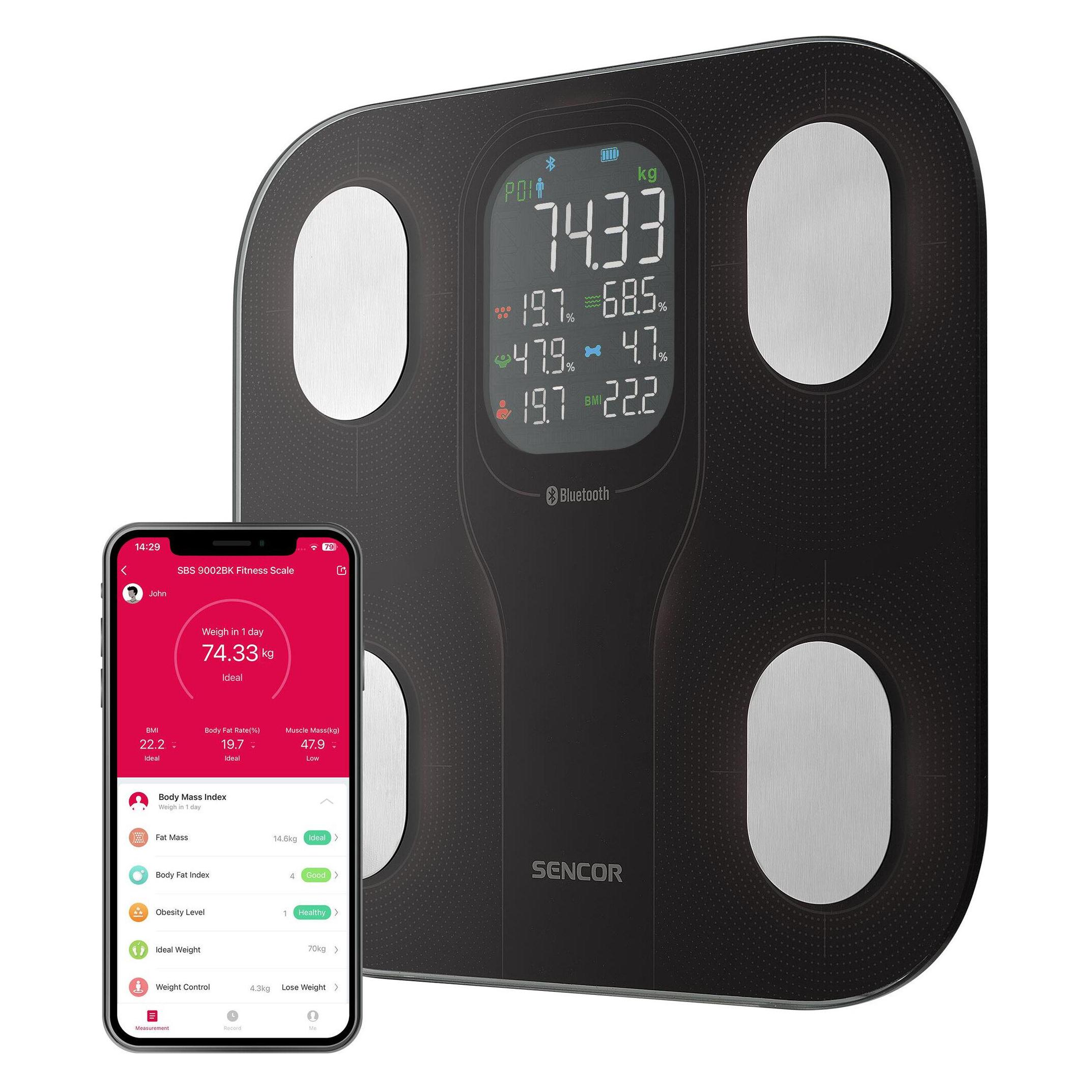 Sencor - Personal scale SBS 9002BK (180 kg) (8590669374175)