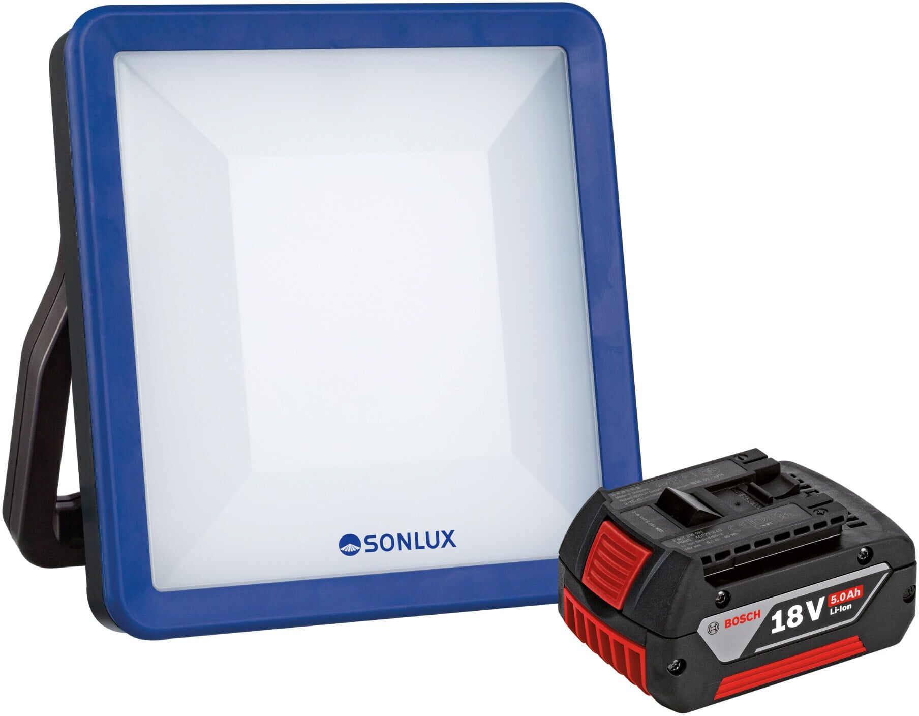 sonlux LED-Arbeitsleuchte 83-B1100-0006 IP20 mit BOSCH Akku)