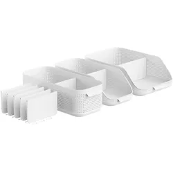 rotho Lisora Starterset Trays & Boxen 4-tlg. - weiß