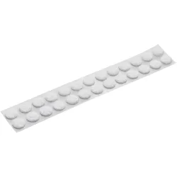 Klettpunkte auf Rolle, 10 mm | weiß | Flausch, Nylon, Polyester
