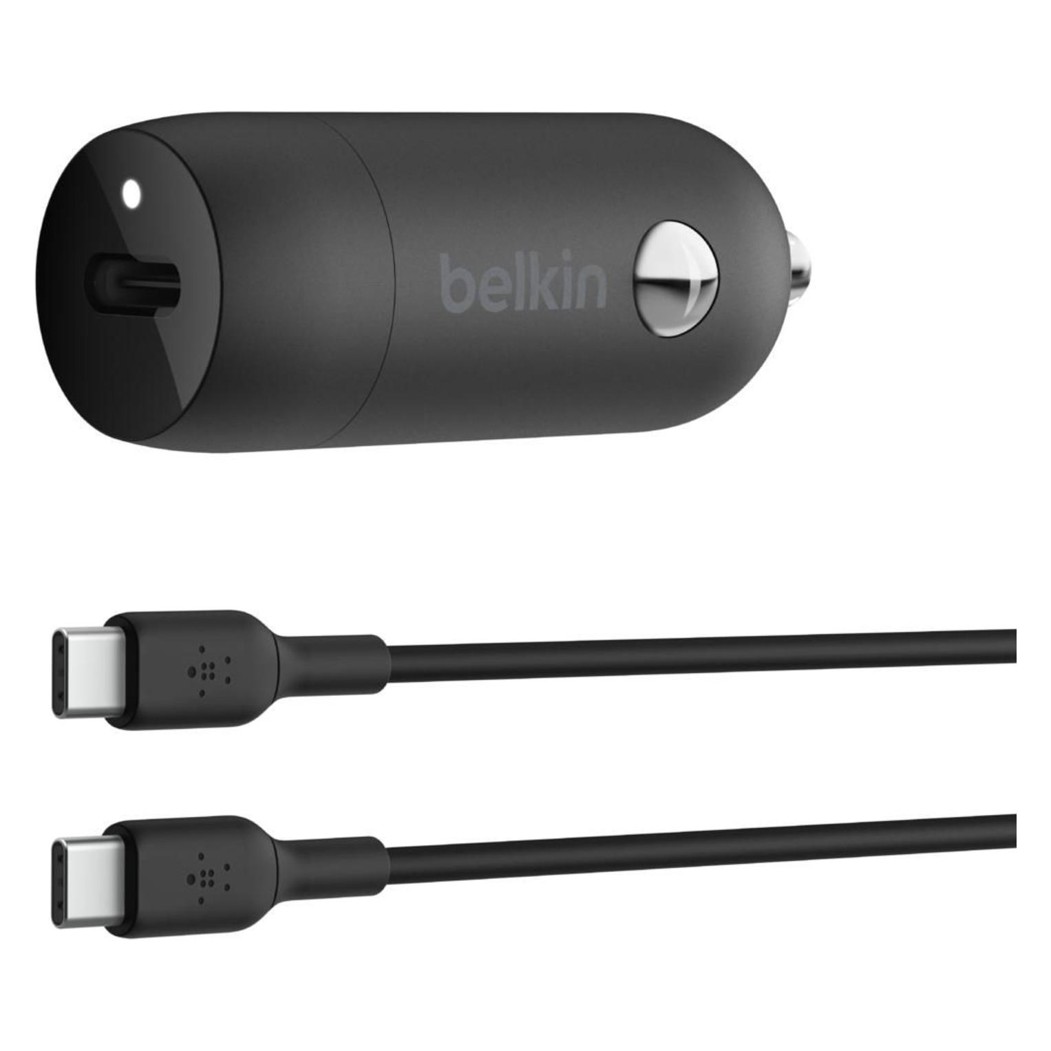 Belkin 30W CAR CHARGER USBC-C 1M BLK (CCA004BT1MBK-B6)