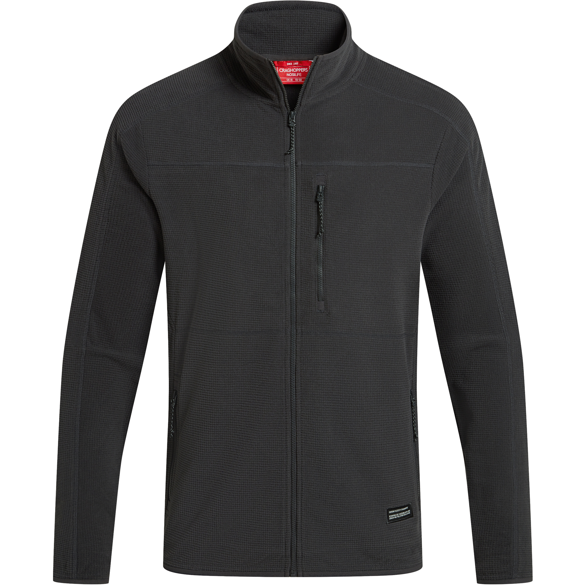 Craghoppers Nosilife Spry II Herren Fleecejacke grau Größe XL Camping Klein verpackbar