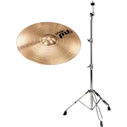 Paiste PST 5 16" Rock Crash + Ständer gerade Set