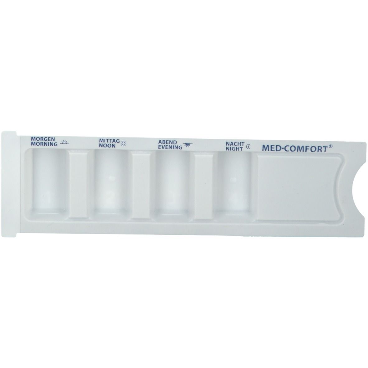 Medikamentenbox m.Aufdruck 4 Kammern 1 St Dose