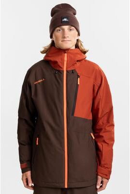O'Neill s Fwc Cruz Block Snow Jacket in Cof Bn Cb, Size Medium, Polyester