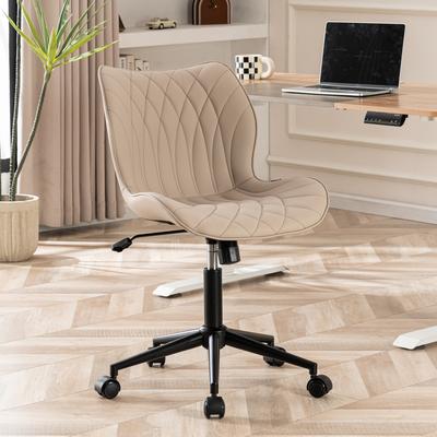 YOUNIKE Swivel Armless Desk Chair Office Chairs Makeup Vanity Chair