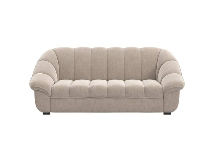 Welnova 3-Sitzer-Sofa, Natur, Kunststoff, 215x88x104 cm, Stoffauswahl, Rücken echt, Armteil links, rechts, Wohnzimmer, Sofas & Couches, Sofas, 3-Sitzer Sofas