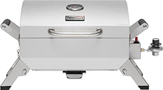 Famanu Tragbarer Edelstahlgrill mit klappbaren Beinen und Reißverschluss - Für Picknicks und Grillabende