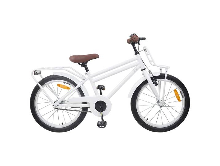 vidaXL Kinderfahrrad 22 Zoll für 7-12 Jahre alt Weiß