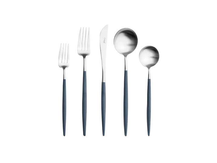 Cutipol Goa Blue Silver Besteck-Set, 30-teilig Weiss, Silber