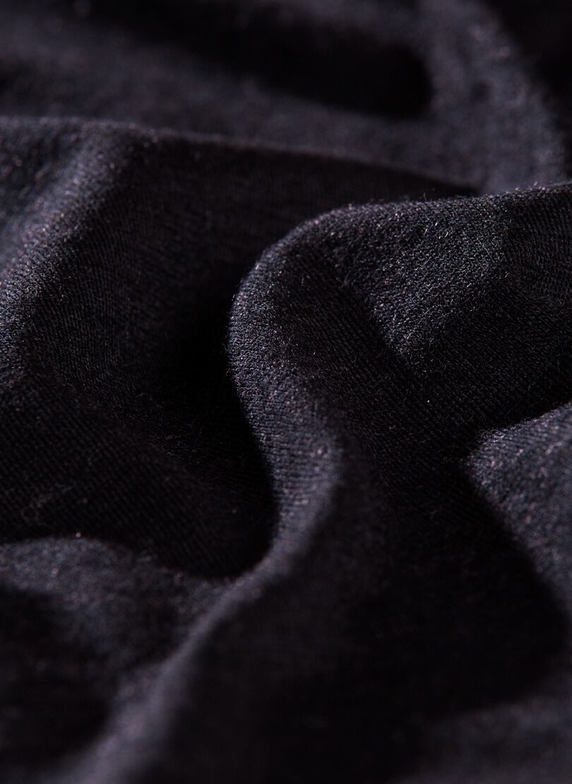 Longsleeve TRIGEMA "TRIGEMA Sportshirt aus Merinowolle", Damen, Gr. M, schwarz, Stoff, 80% Wolle (Merinowolle), 20% Polyamid, normal, Rundhals, Shirts Longsleeve schwarz M