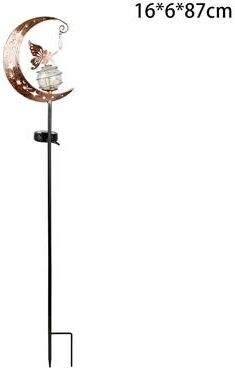 Uplifted Goods Solar Iron Decorative Garden Light With Waterproof LED Design 6.29 2.36 34.25in