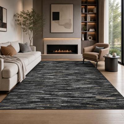 Garvee Abstract Stripes Washable Area Rug