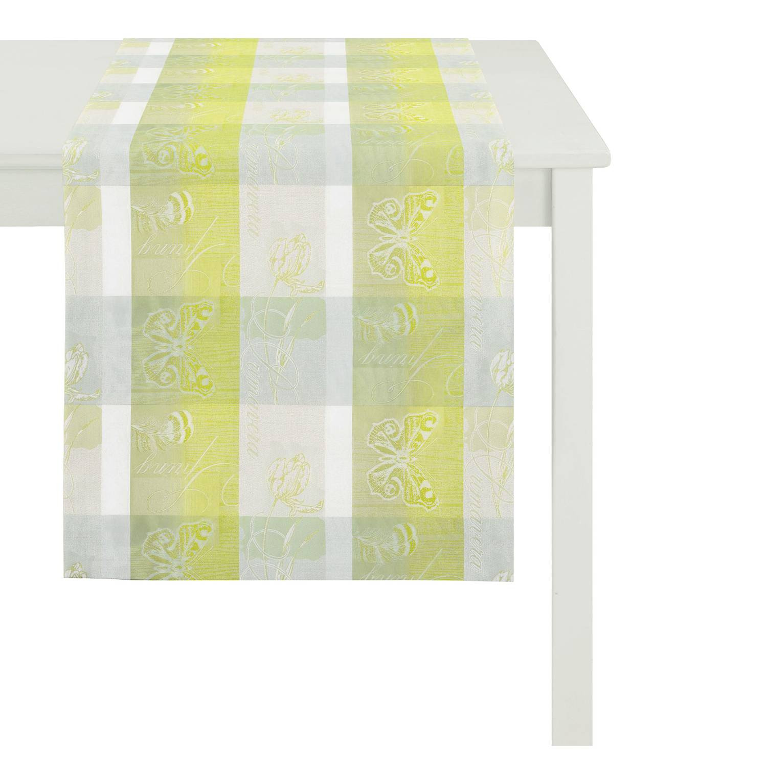 home24 Tafelloper Summer Garden groen B: 48 cm, L: 175 cm