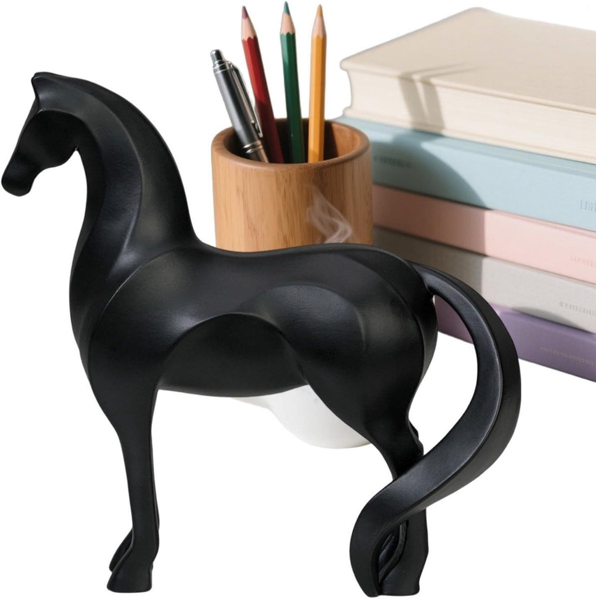 Paardenbeeld Kunst Bruin Decoratief Dierenfiguurtje Hoogte: 198 cm