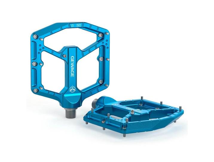 Fahrradpedale CNC Aluminium 3-Fach-Lagersystem Blue Sky, Blau, Metall, 10.4x1.5x11 cm, Freizeit & Co, Sport & Fitness, Fahrräder, Fahrradzubehör