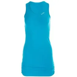 WINSHAPE Damen Longtop mit seitlicher Raffung WTR15, Größe XS in Türkis Türkis