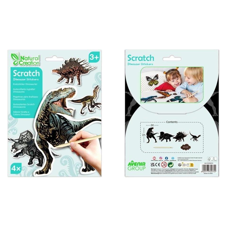 Avenir Rubbelaufkleber - Dinosaurier (4 Sticker) (54000400)