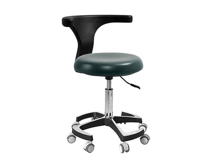 SFKLYU Assistent Zahnarzt Arztstuhl Dental Hocker Mit Rückenlehne Höhenverstellbar Für Office Medical Dentist Shop Lab Beauty Salon,A3