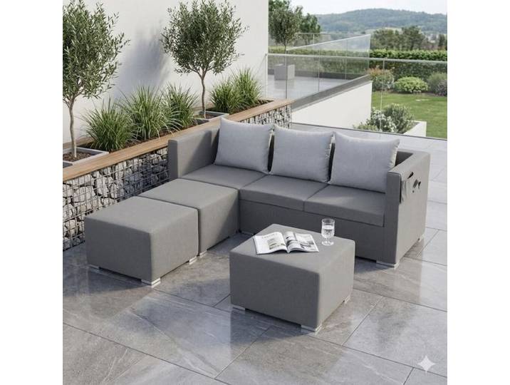 Zebra Jack Loungeset inkl. Loungetisch Textilgewebe
