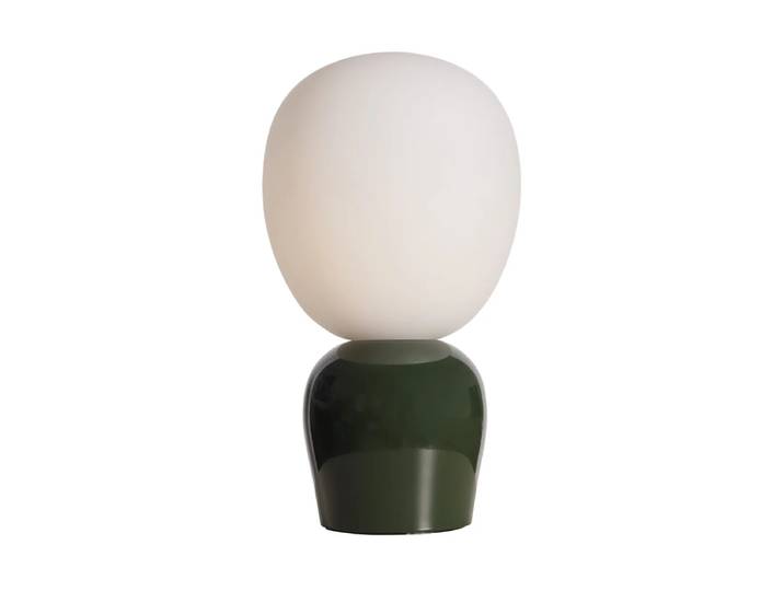 Belid Buddy Tischleuchte Opalglas Blank waldgrün