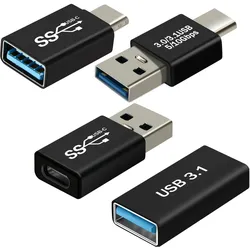 Avizar 4er-Pack (USB-A), USB Adapter, Schwarz