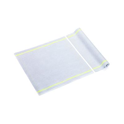 MONOUSO - Grau Geschirrtuch mit Gelb Rand 40x40 cm P40cm (5 Stück)