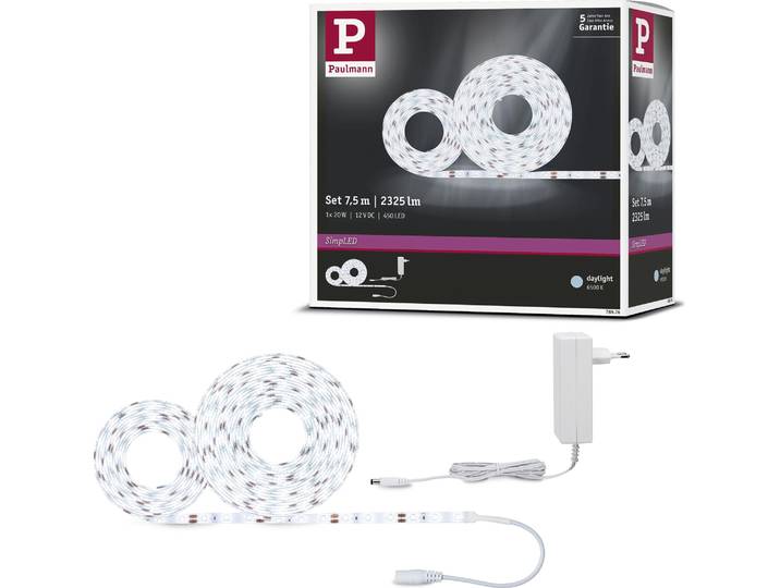 Paulmann SimpLED LED Strip Tageslichtweiß Komplettset