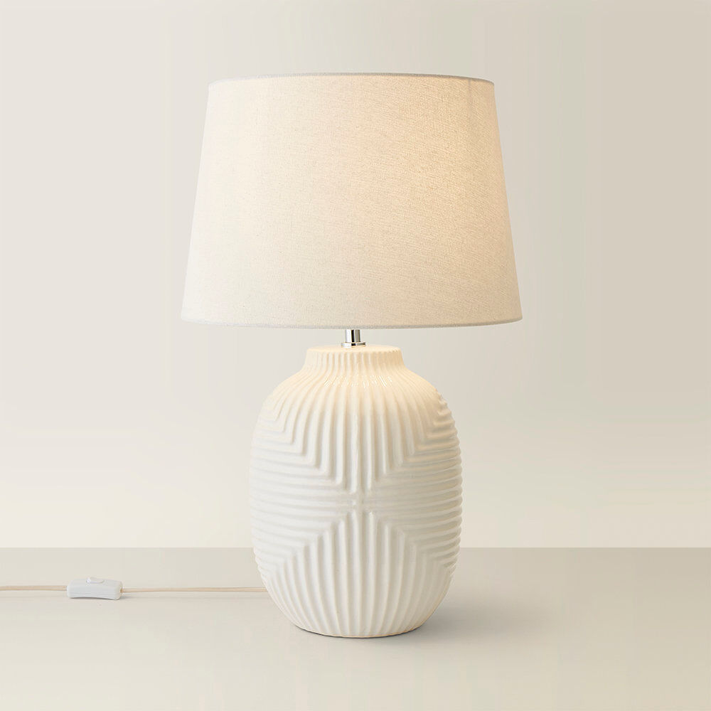 17 Stories Harrison Ceramic Table Lamp 56cm H x 35cm W x 35cm D