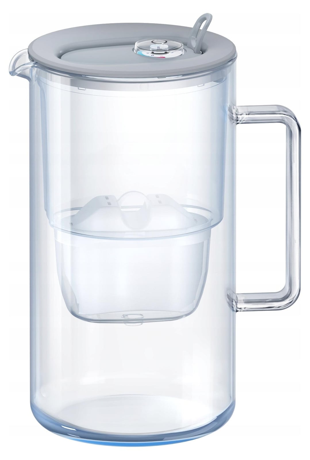 Aquaphor Waterfilterkan van glas in het grijs met Maxfor+ Mg filter, 2,5 liter