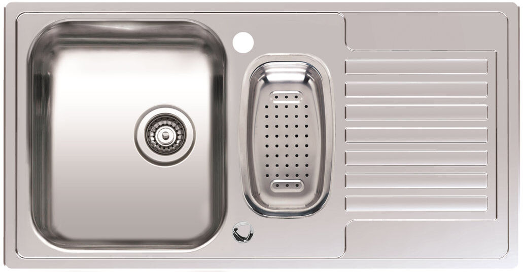 Reginox CENTURIO L 1.5 - 94cm x 49cm 1.5 Bowl Kitchen Sink Stainless Steel 940mm L