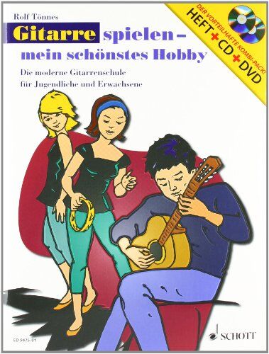Rolf Tönnes - Gitarre spielen - mein schönstes Hobby. Set. Die moderne Gitarrenschule für Jugendliche und Erwachsene Ausgabe mit CD + DVD - Preis vom 13.10.2026 19:28:25 h