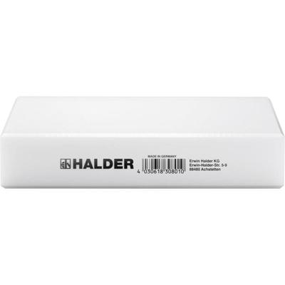 Halder Klopfholz 3688.001 aus einem widerstandsfähigen, langlebigen, mittelharten Spezialkunststoff gefertigt • Maße: L200mm, B140mm und H40mm