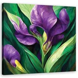 WANDBILD iris blumen natur