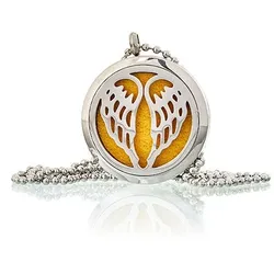 Aromatherapy Jewellery Necklace - Angel Wings 30mm