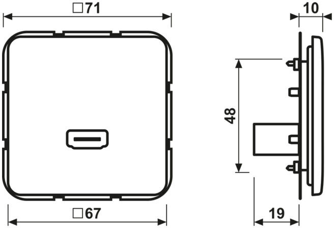 Jung Prise multimédia HDMI MA CD 1112 WW blanc alpin (MACD1112WW)