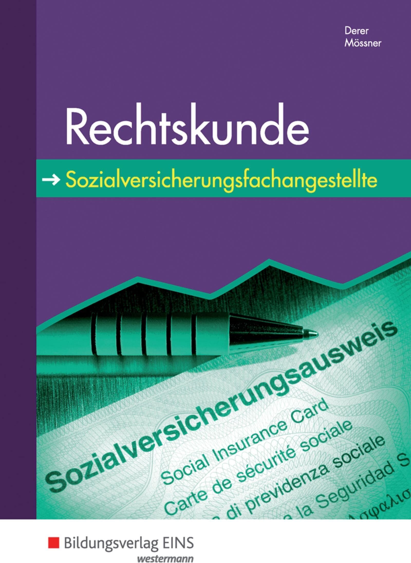 Sylvia Derer - Rechtskunde für Sozialversicherungsfachangestellte - Preis vom 09.10.2026 07:28:09 h