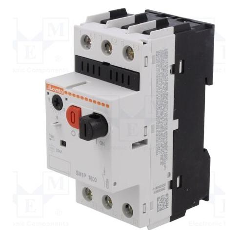 Lovato Electric Wyłącznik silnikowy z przyciskami 13 - 18A 25kA 400V (SM1P1800) (SM1P1800)
