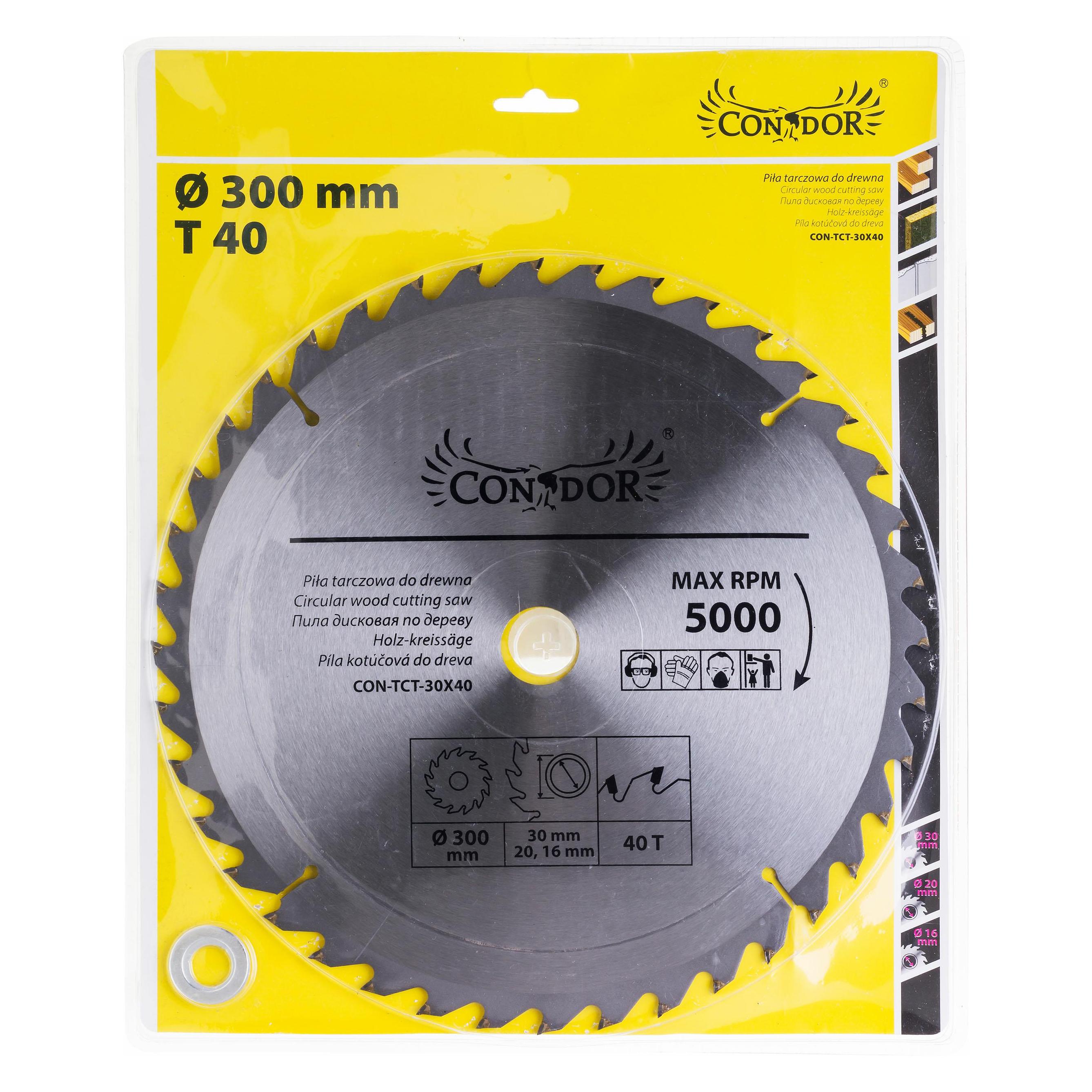 Condor Holzkreissäge 30 x 300 mm 40 Zähne (CON-TCT-30x40) (CON-TCT-30x40)