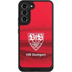 Nivocase Handyhülle für Samsung Galaxy S22+ Hülle NIVOpure Case Schwarz Offizielles Lizenzprodukt Stadion (Samsung Galaxy S22+), Smartphone Hülle, Schwarz