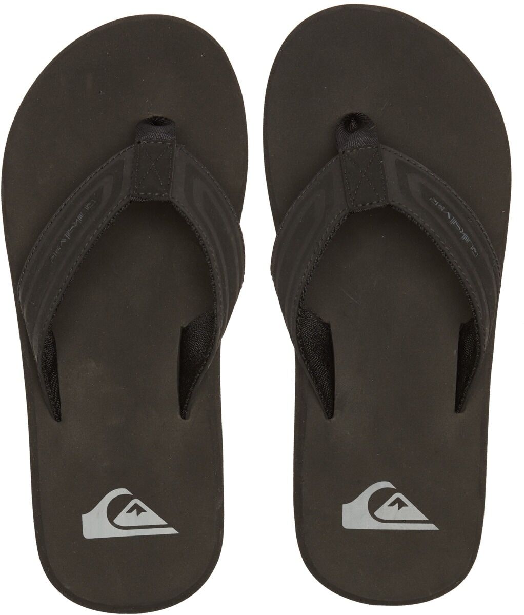 Sandale QUIKSILVER "Monkey Wrench Core", Herren, Gr. 10 (43), schwarz (schwarz 1), Obermaterial: Synthetikmaterial / Futter: Textil / Aussensohle: Gummi., Schuhe Sandale schwarz 1 10 (43)