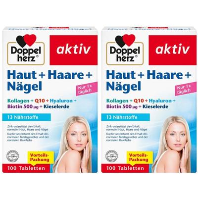 Doppelherz Haut+Haare+Nägel Tabletten 2x 2x100 St